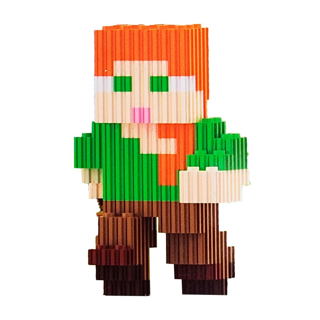 Minecraft Guerrera Juguete Armable Armat