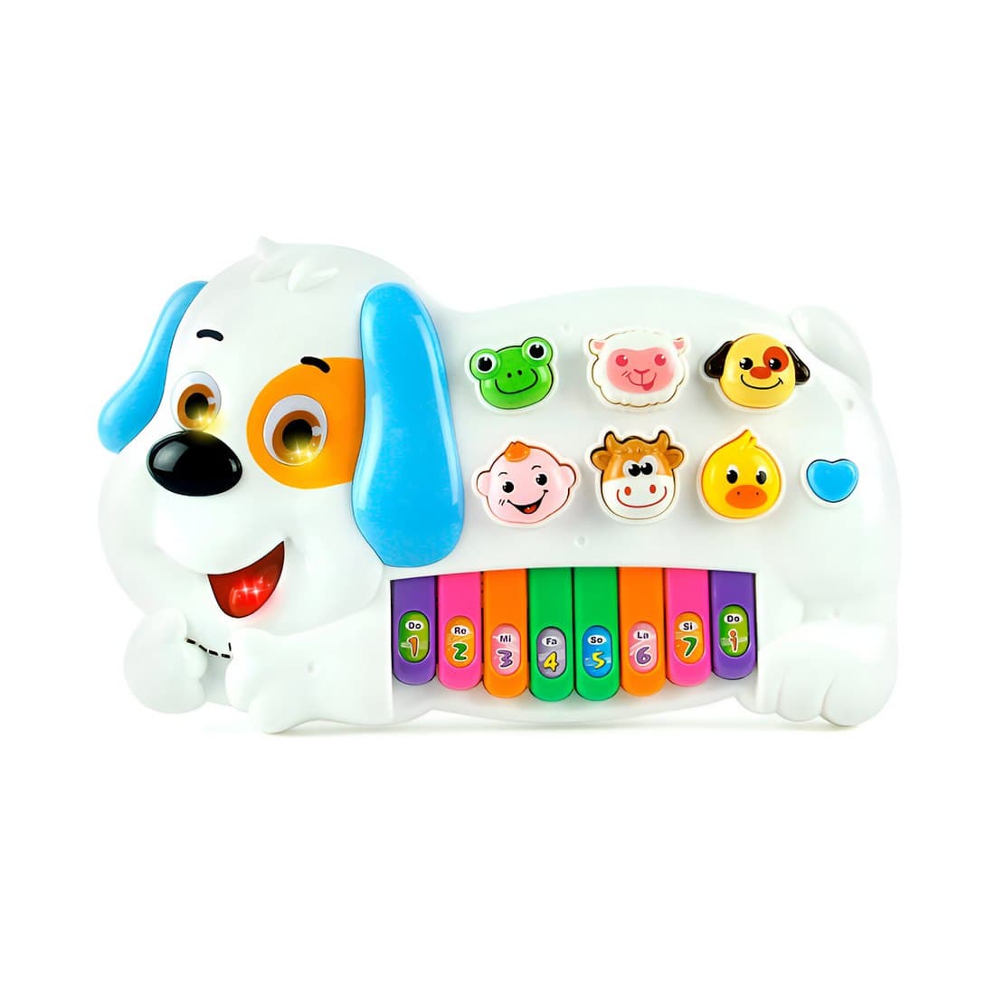 Piano Perro Interactivo Luces Notas Jugu