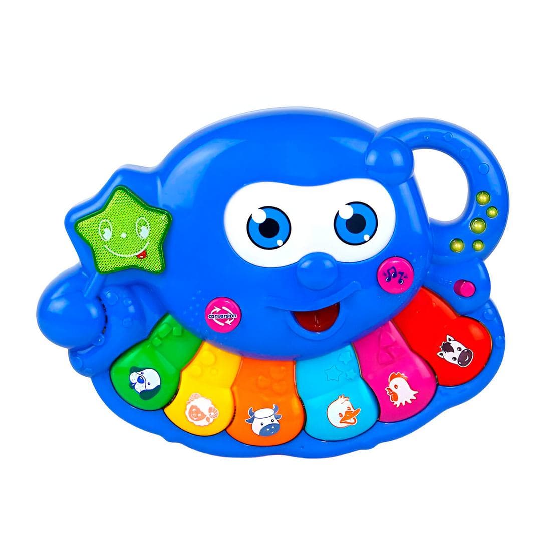 Piano Pulpo Interactivo Luces Notas Jugu