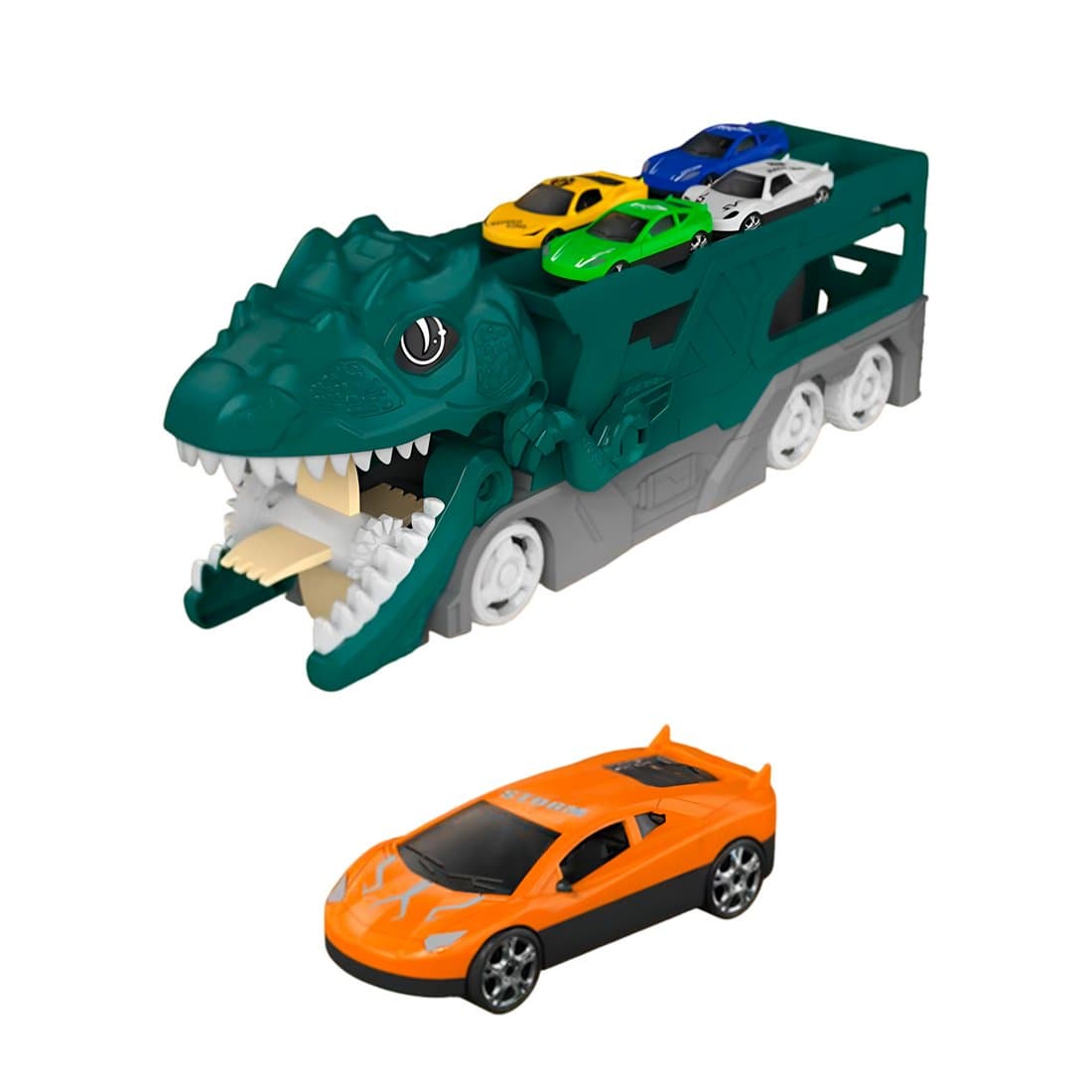 Pista De Carros Garage Dinosaurio Rex Ju