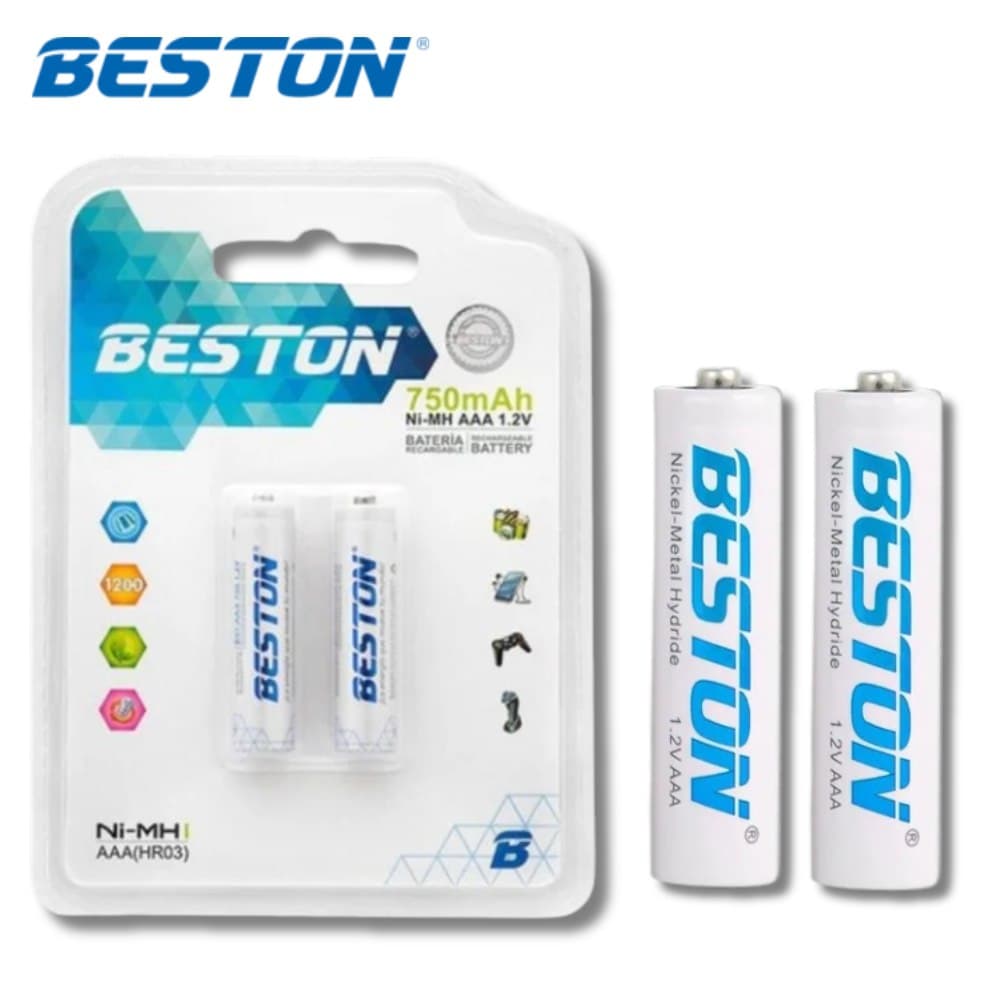 Bateria Recargable Aaa X2 Und Beston 750