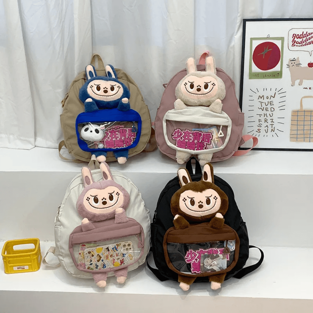🎒Mochilas Labubu & Capibara + Llavero