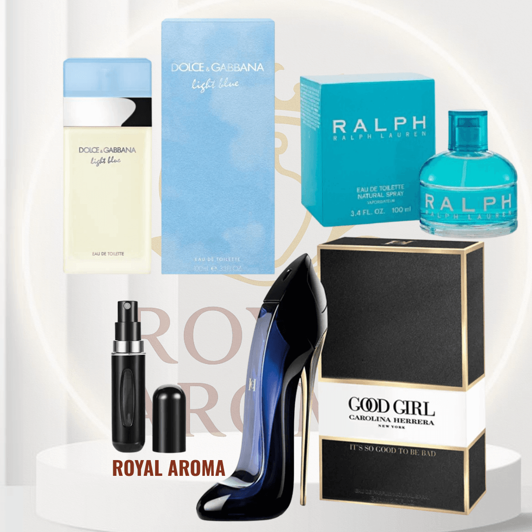 LIGTH BLUE +RALPH+GOOD GIRL +PERFUMERO