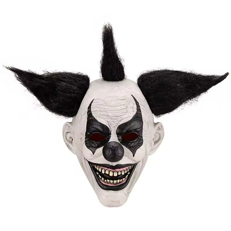 MÁSCARA PAYASO CON CACHOS NEGROS