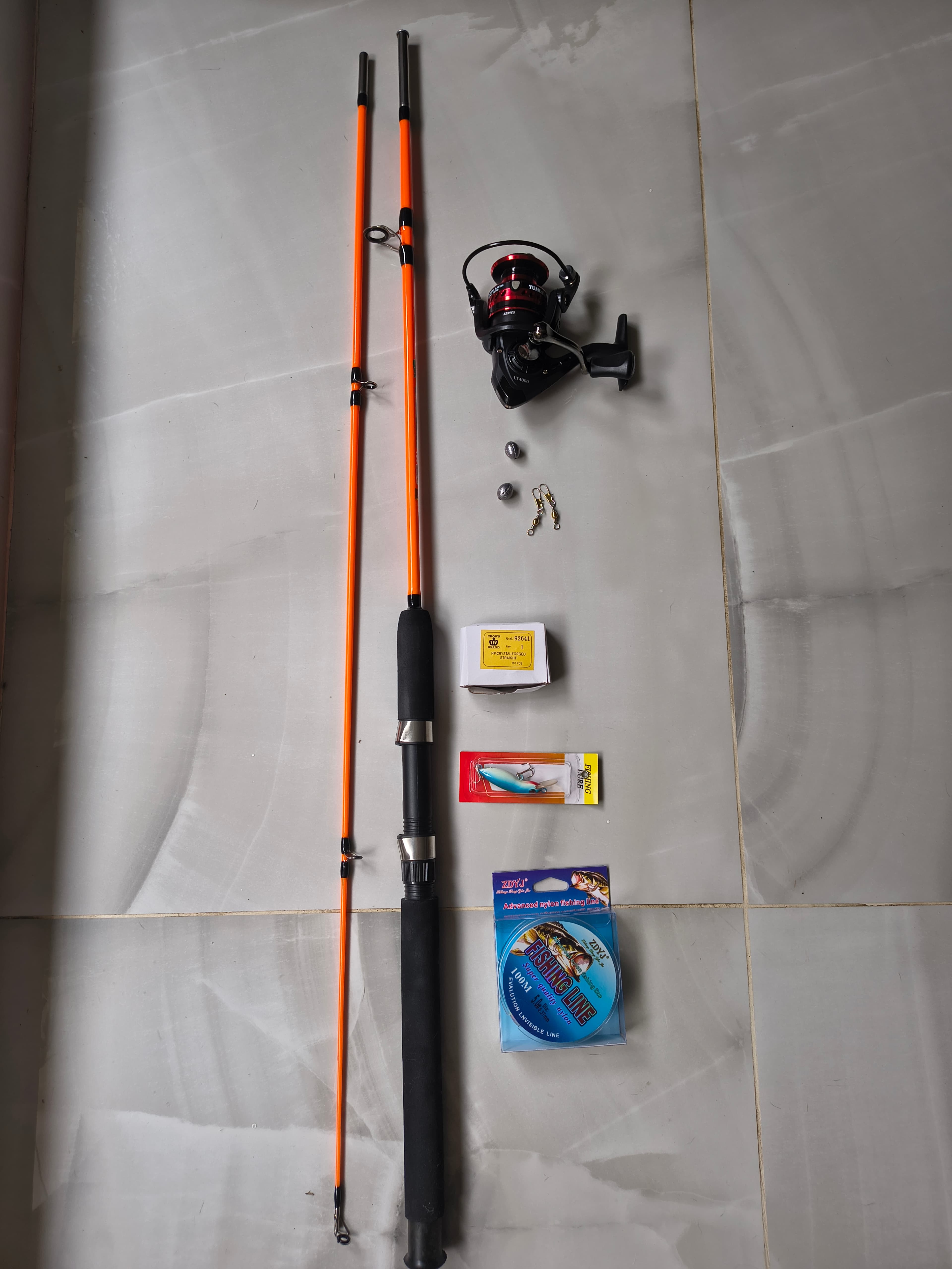 Combo Pesca Carrete 4000 Vara Fibra V