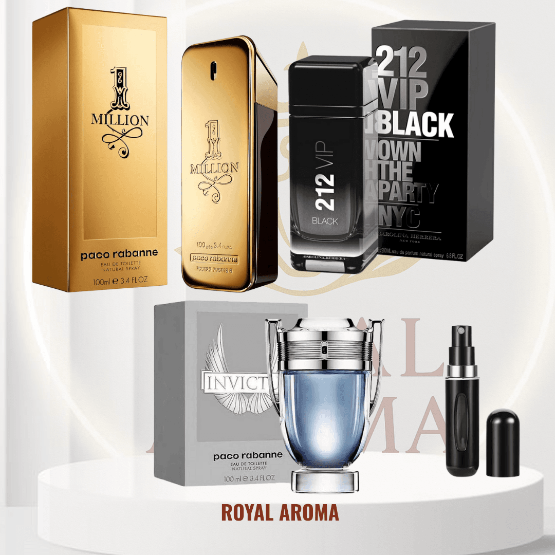 ONE MILLION +212 BLACK +INVICTUS +P