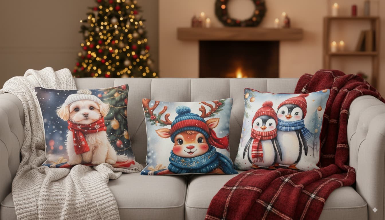Cojines Navideños Pack X2 X3 X4