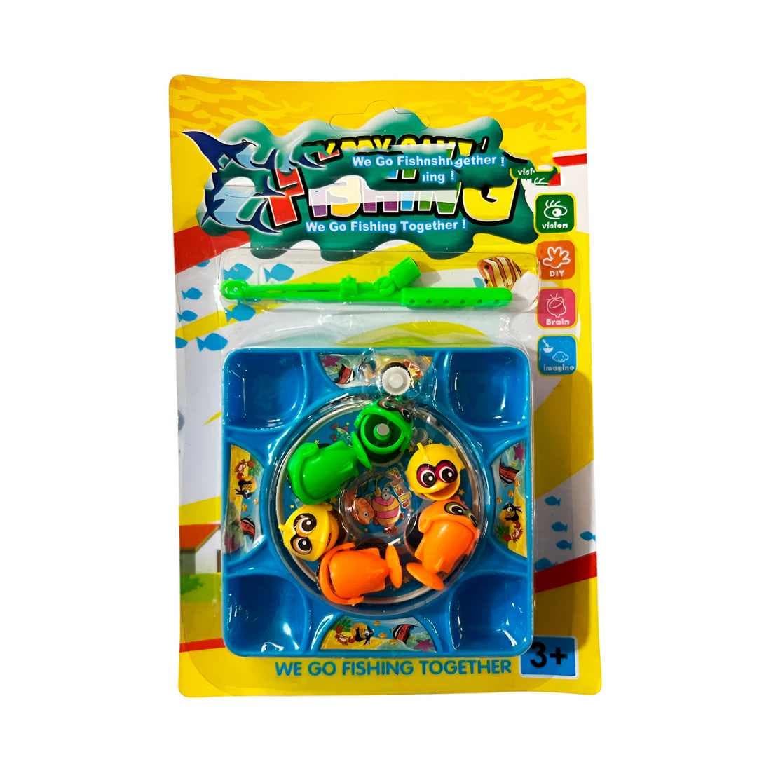 Juego De Pesca Iman Juguete Giratorio In