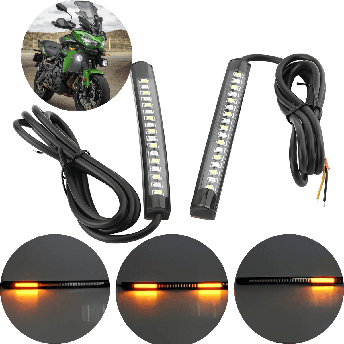 Stop led integrado cafe racer universal