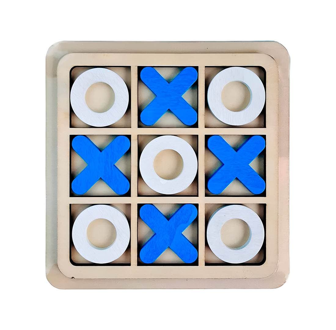 Juego De Mesa Madera Mini Triqui Didacti