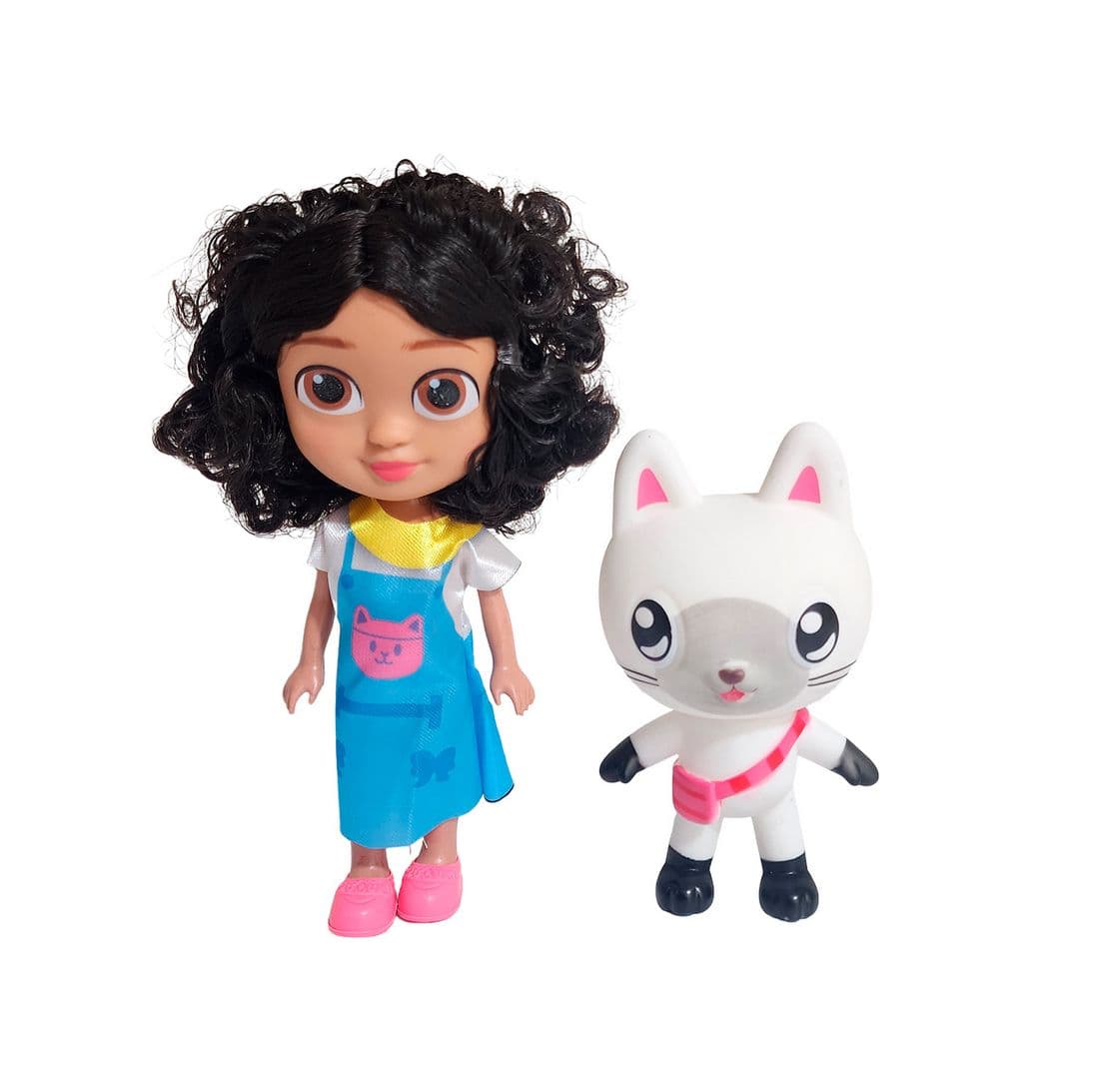 Muñeca Con Compañero Gato Juguete Niñas