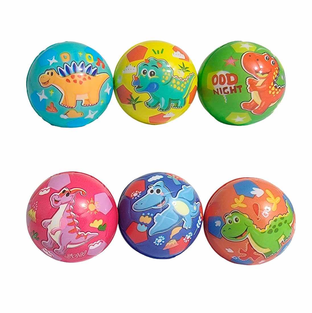 Pelota Bola Antiestrés Multicolor Dinosa