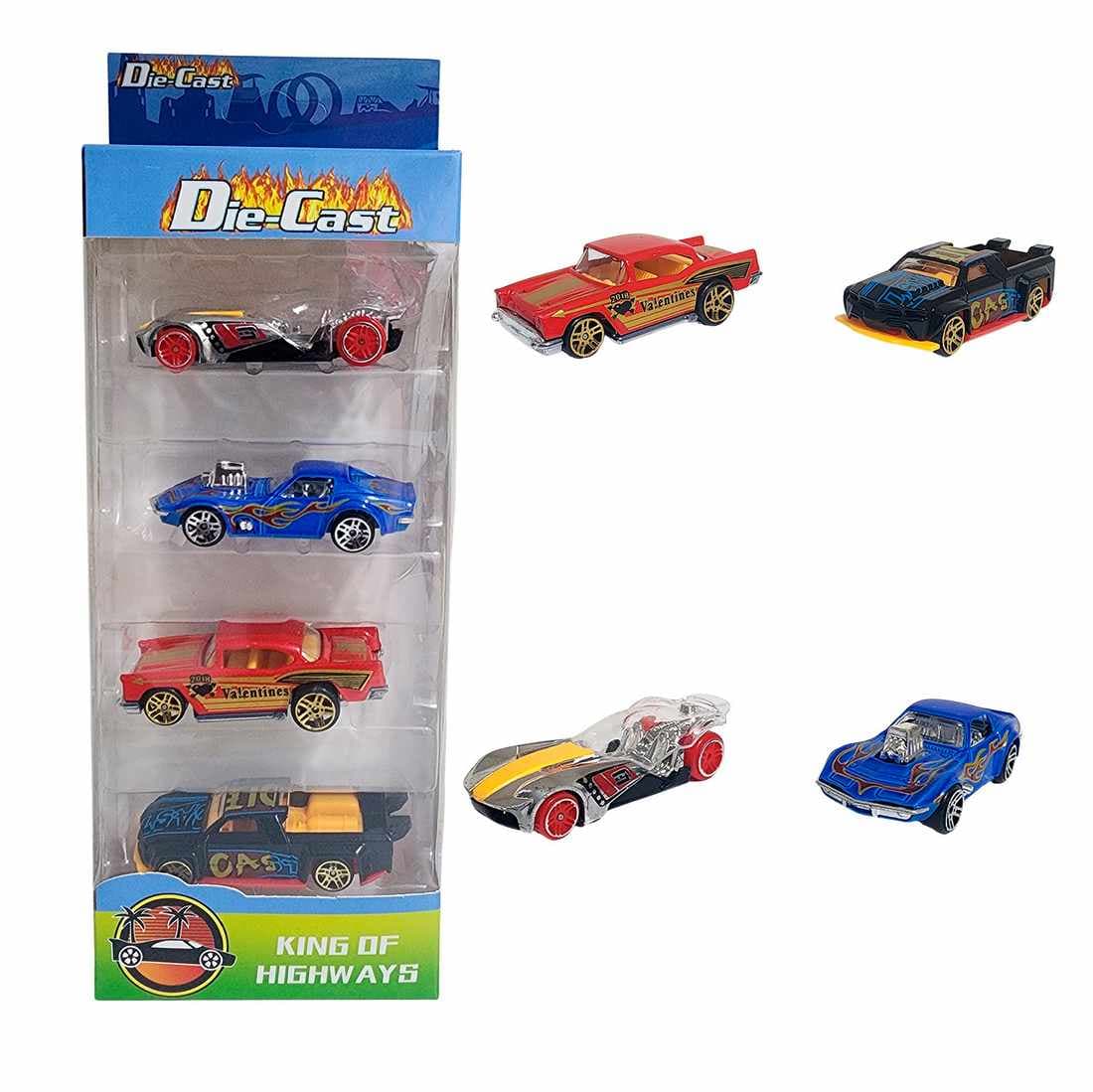 Carro Deportivo De Metal Coleccion X 4 U