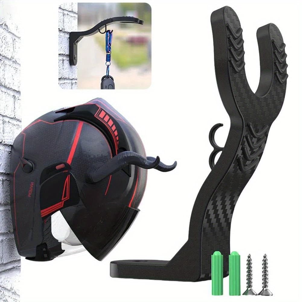 SOPORTE PARED PARA CASCO MOTO Y LLAVES