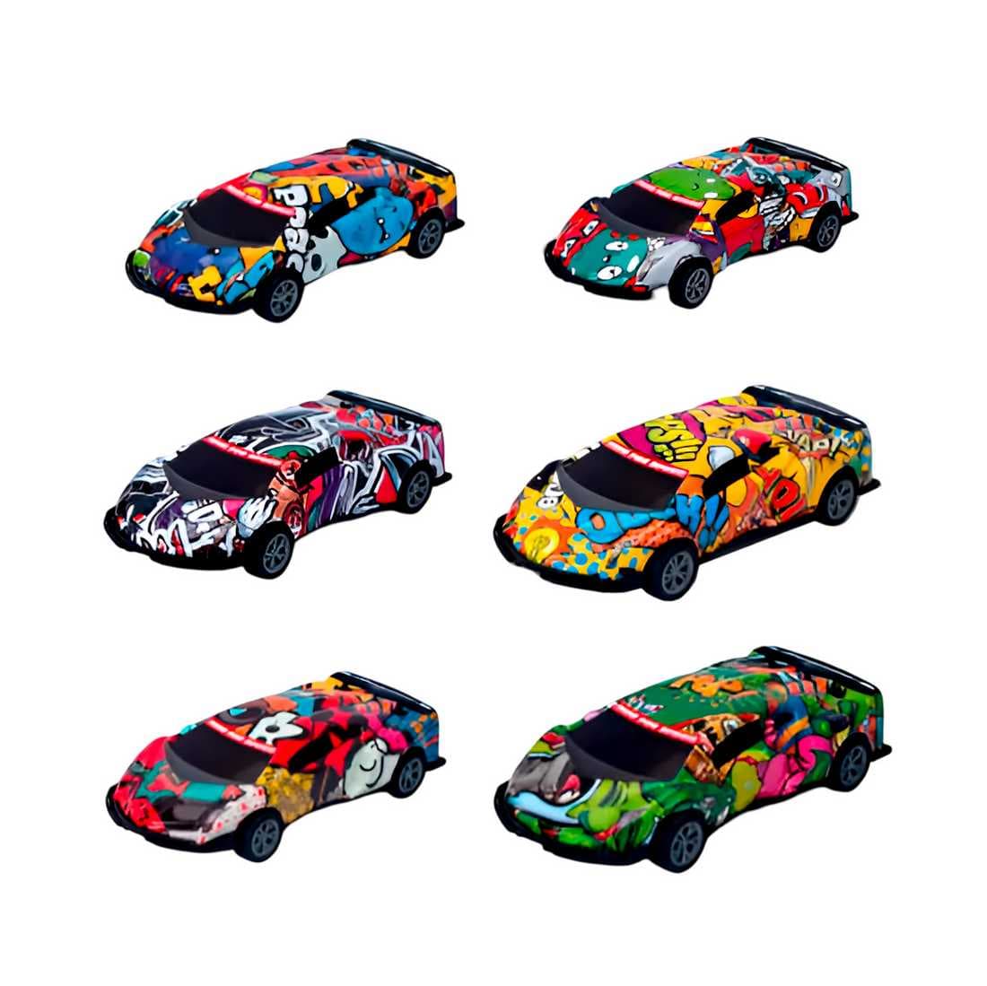Carro Deportivo Racing Grafiti De Cuerda