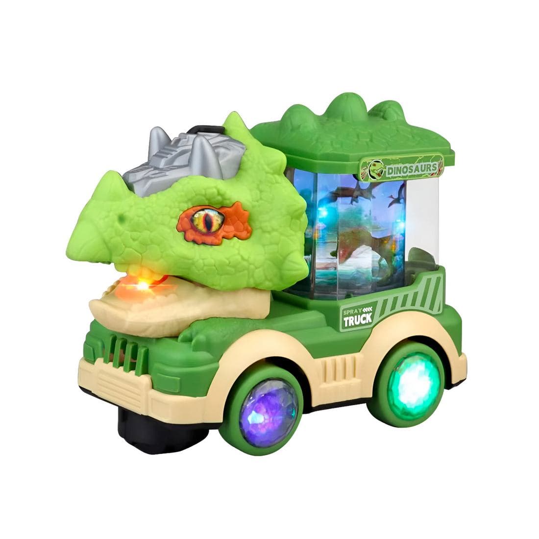 Camion Dinosaurio Carrusel Figuras Luz