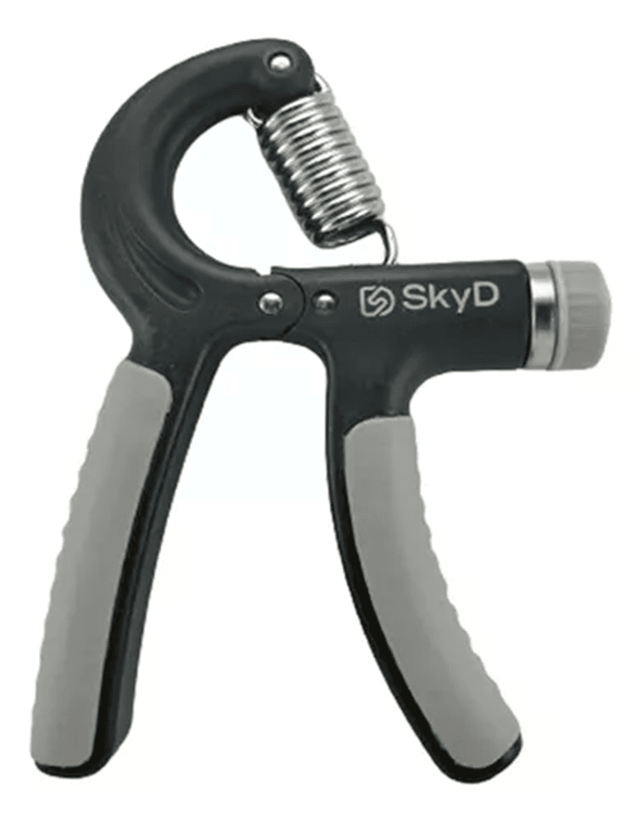 Hand Grip Ejercitador 60 kg Negro Gris