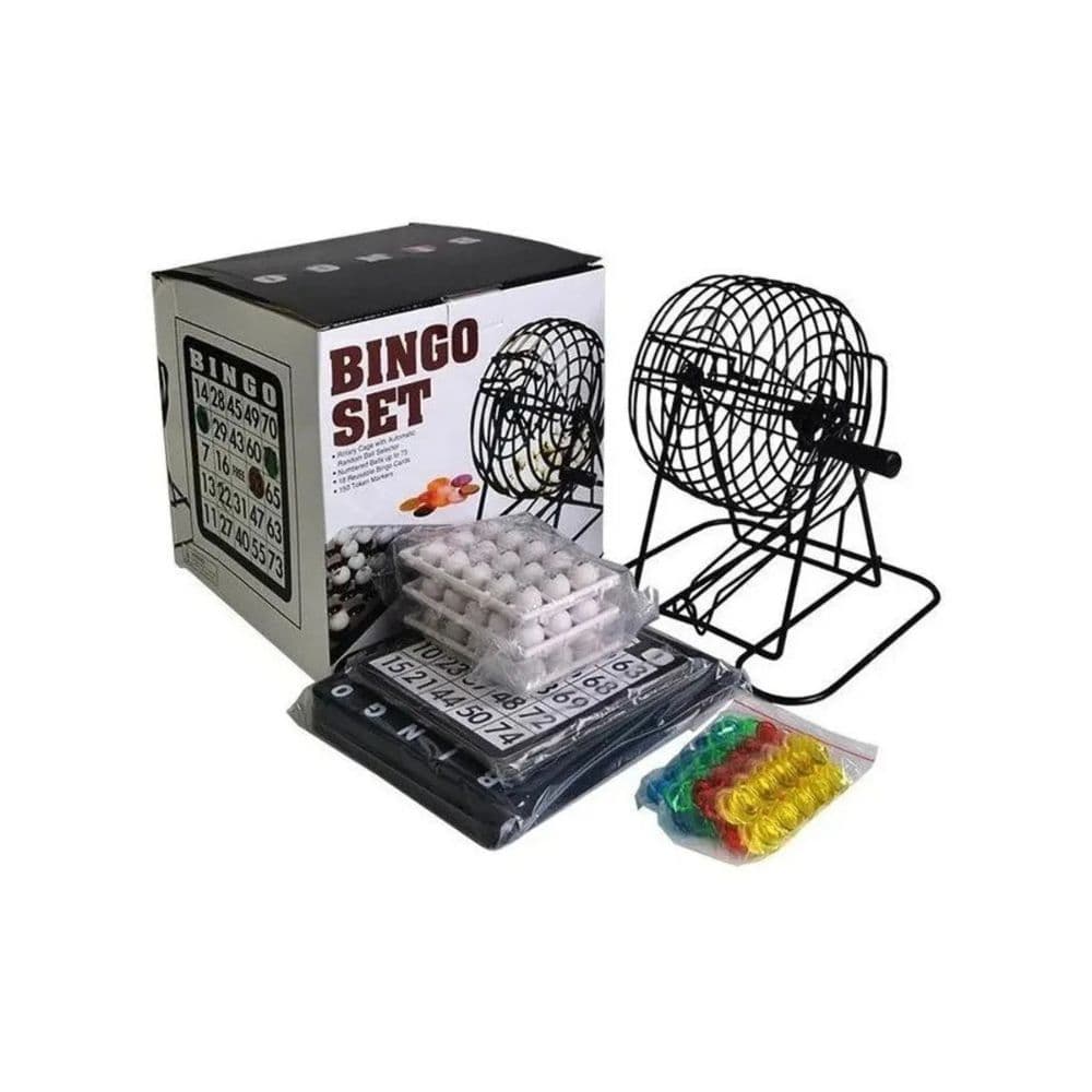 Juego de bingo familiar con balotero jue
