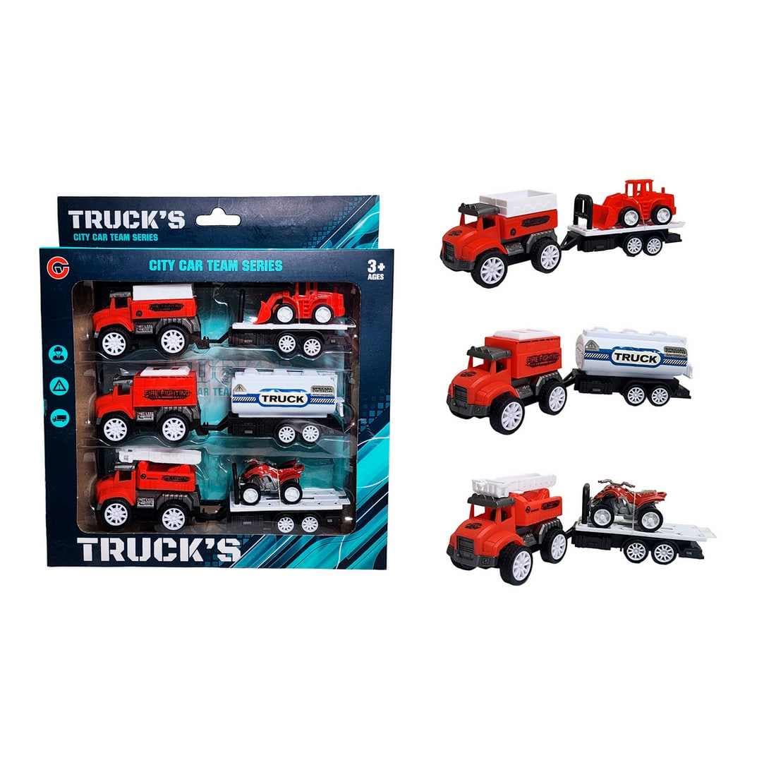 Camion Carro Remolque Bomberos Construcc