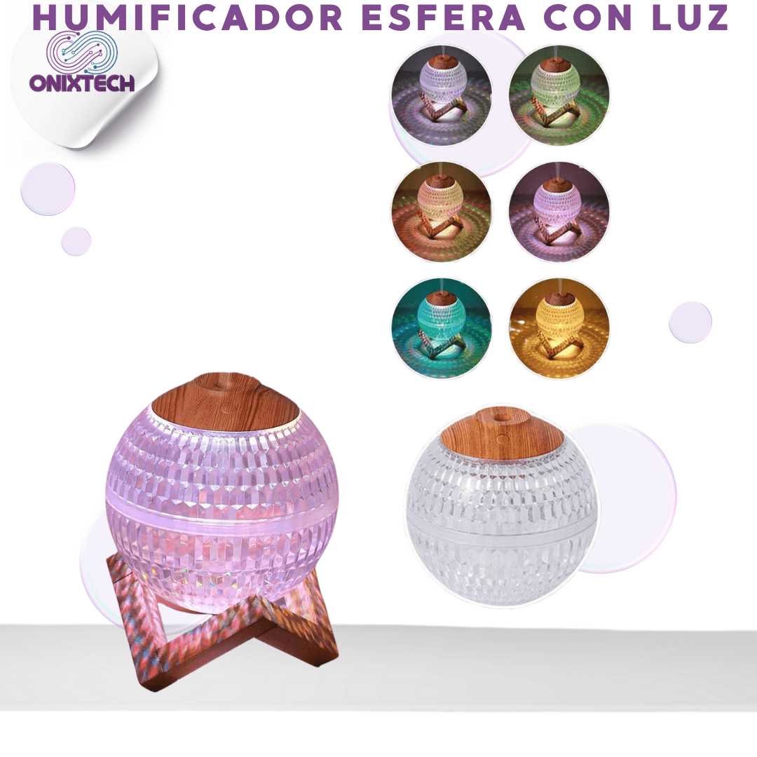 HUMIFICADOR ESFERA CON LUZ