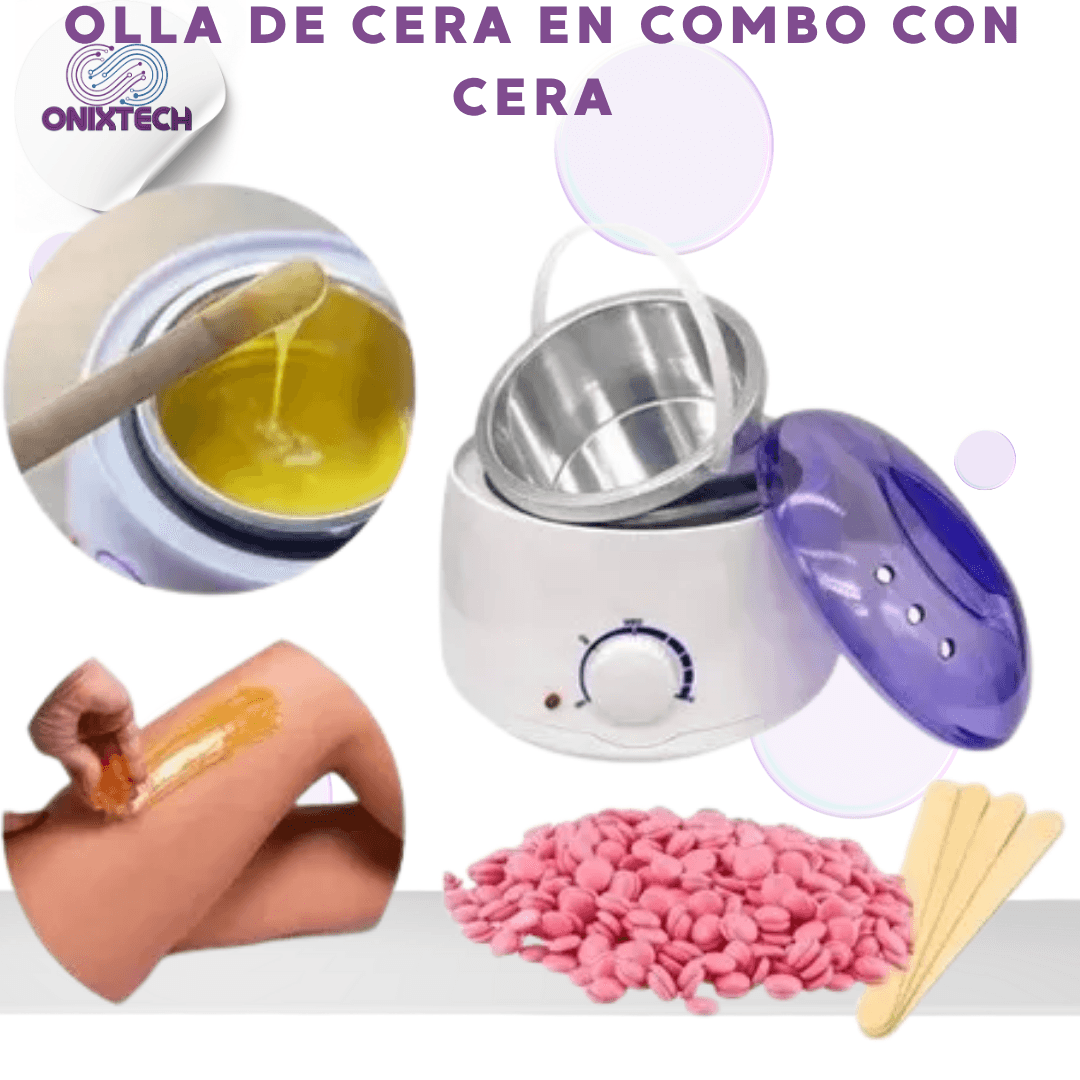 Olla depiladora en combo con cera