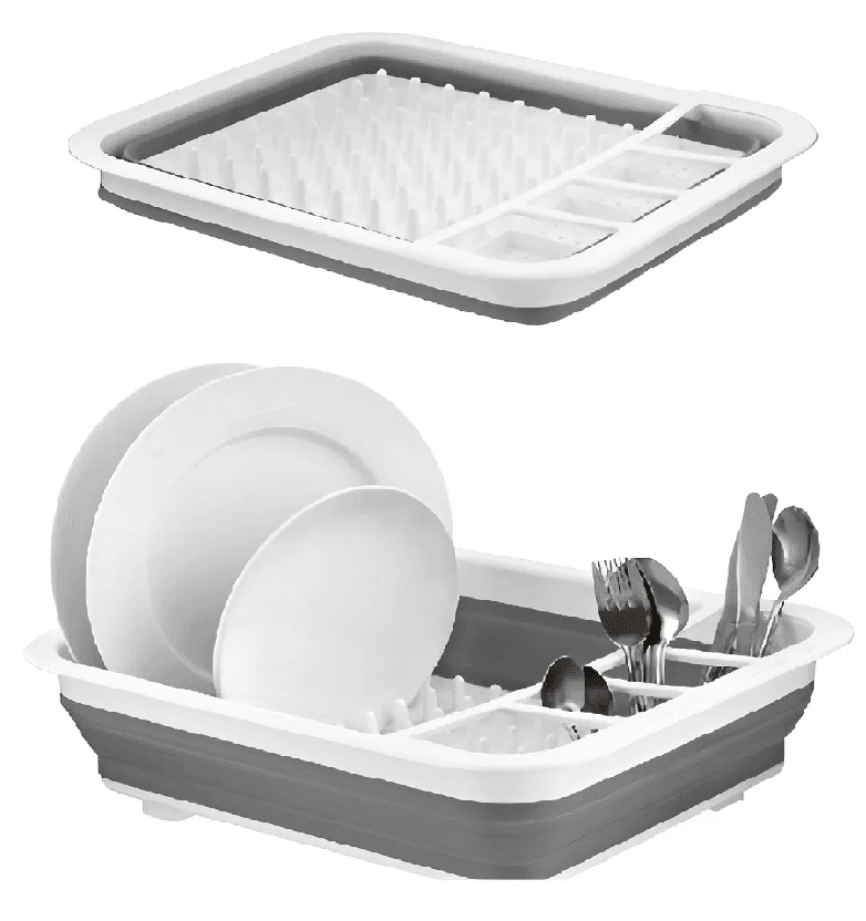 Estante De Platos Plegable Escurridor De