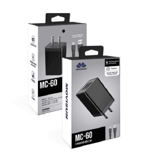 Cargador Movisun Mc60 2 Puertos Usb
