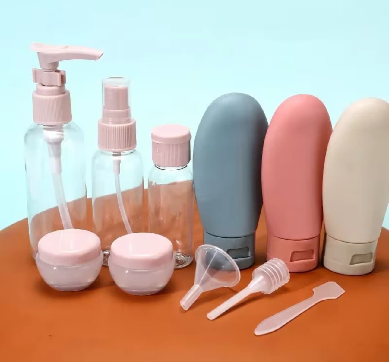 KIT BOTELLAS VIAJE 11 PZAS EQUIPAJE MANO