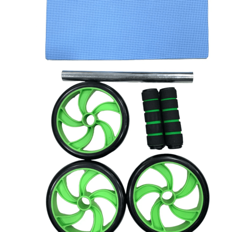 Rueda Abdominal Triple Rodillo Ejercicio