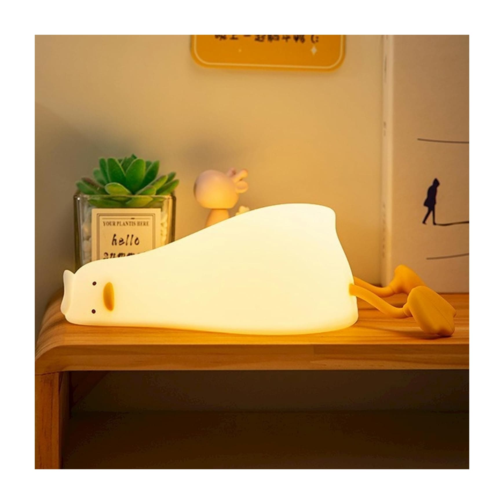 Lampara Silicona Pato Dormitorio 7 Colo