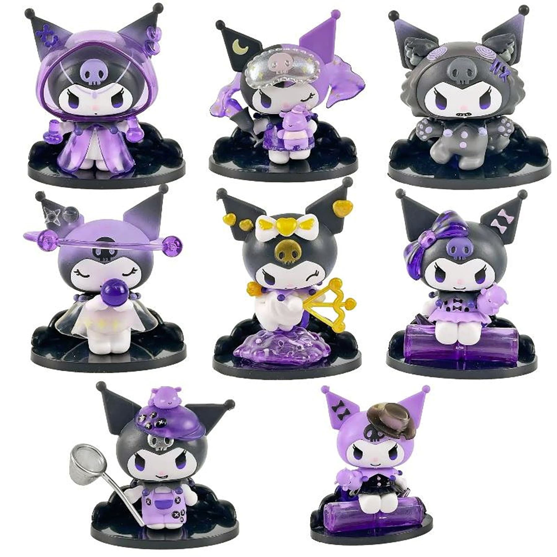 Set Figuras Estilo Kuromi Miniatura X4