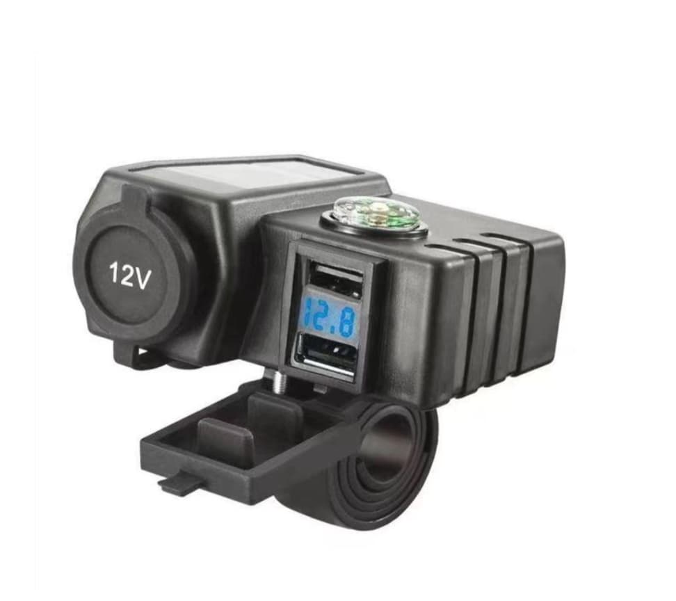 CARGADOR DC 12-24 CON CIGARRERA y VOLTI