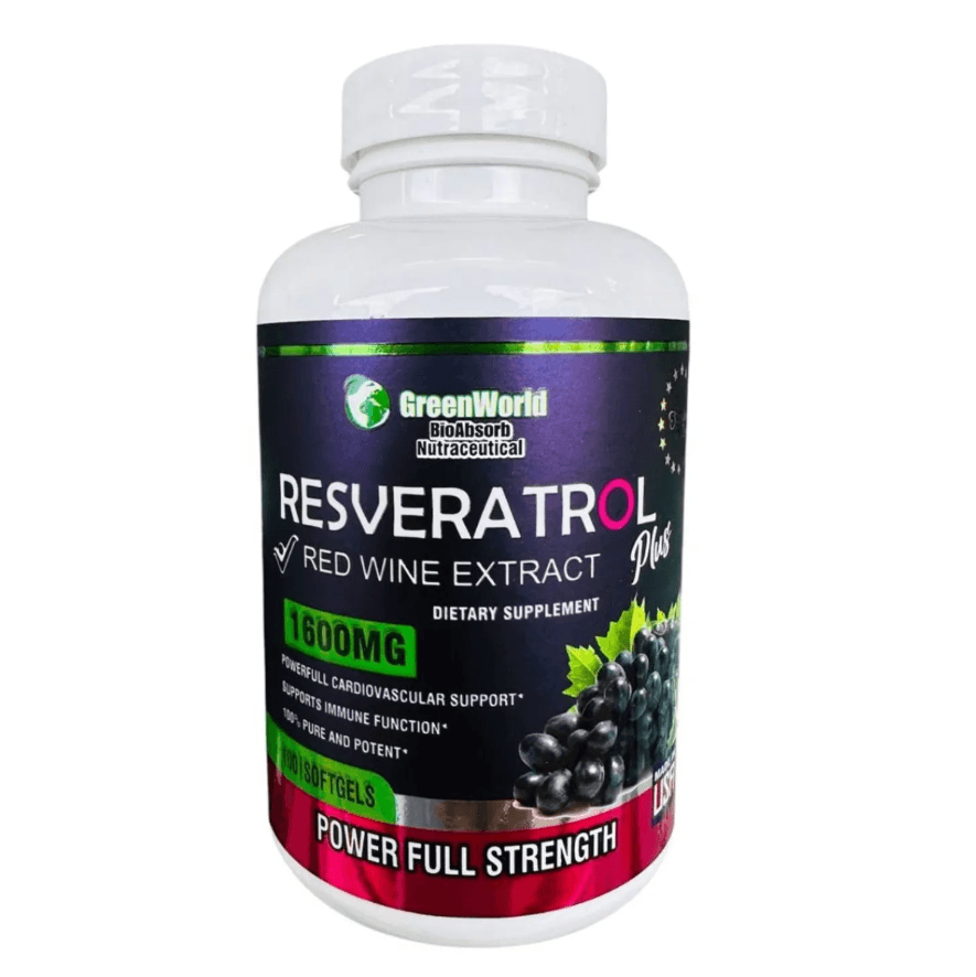 Resveratrol 1600mg 100 Caps Greenworld