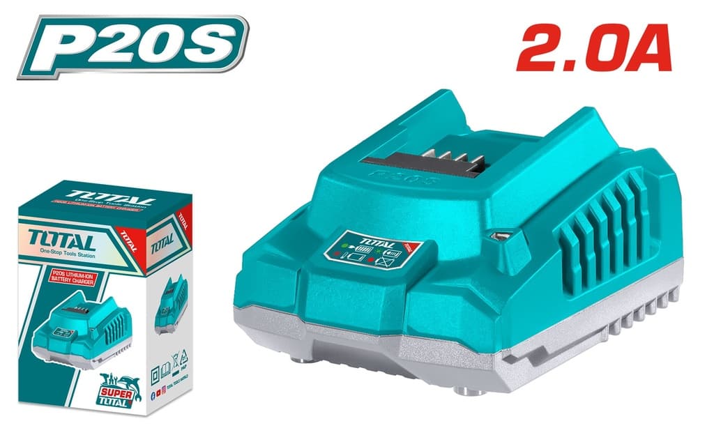 CARGADOR BATERIA 20V INTELI TOTAL 2AMP