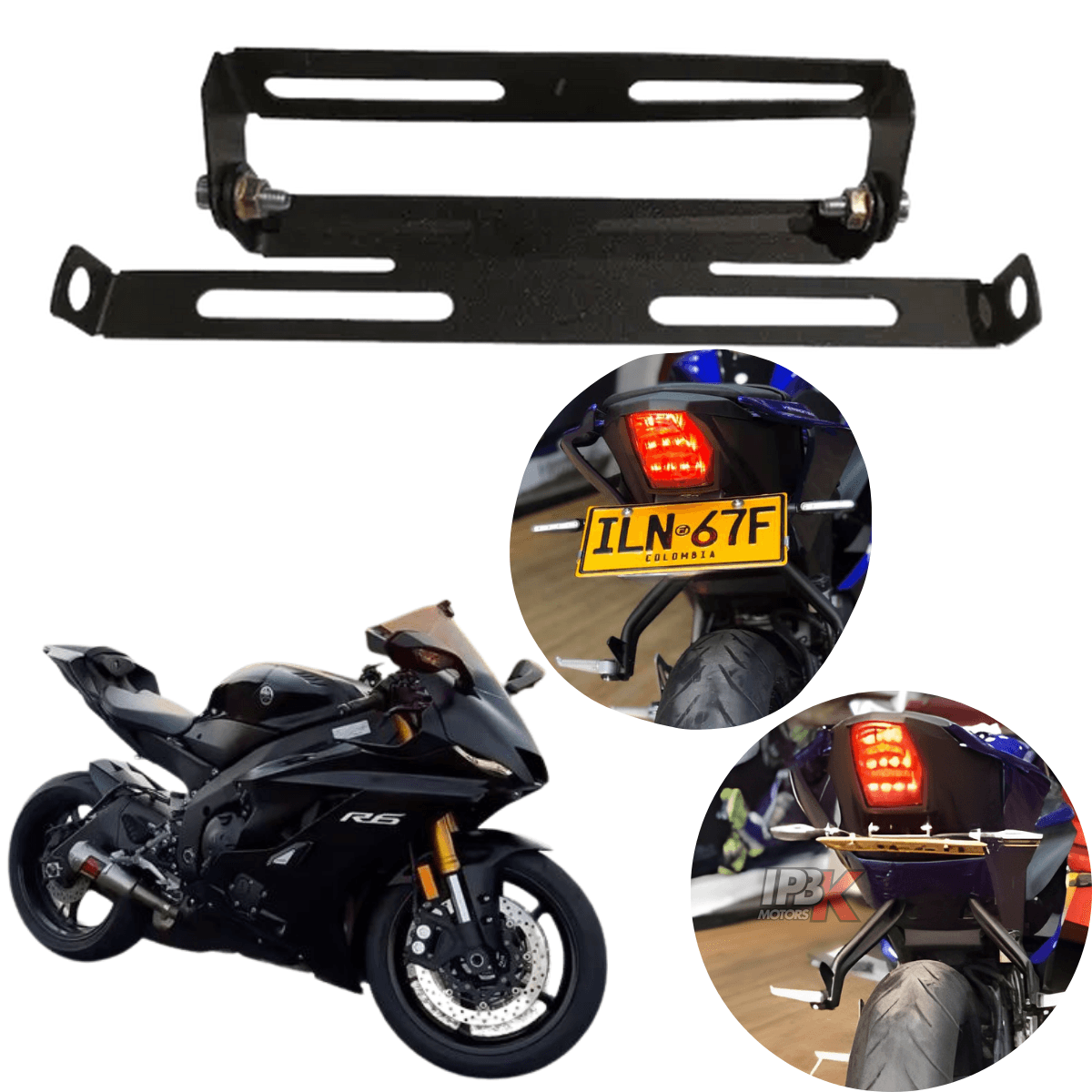 FENDER PORTA PLACA RETRÁCTIL MOTO