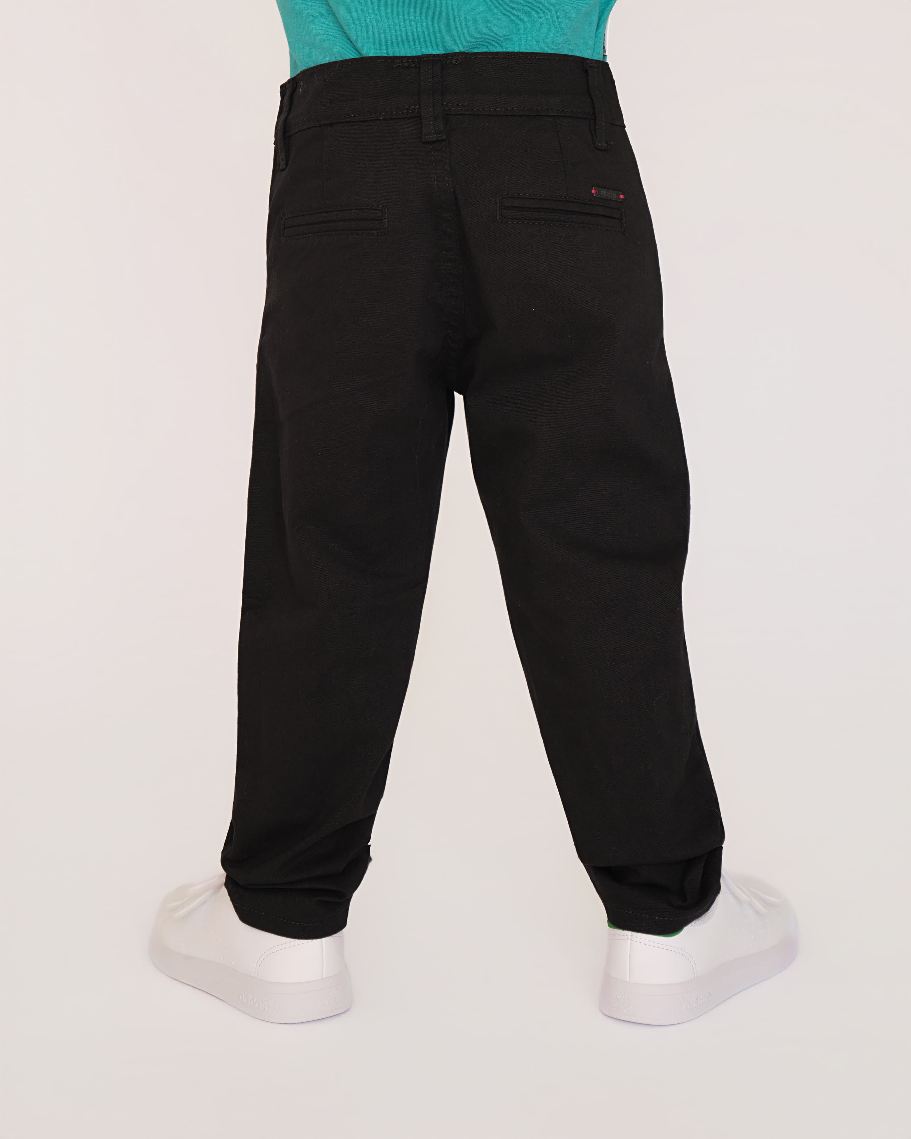 PANTALON DE DRILL NIÑO NEGRO