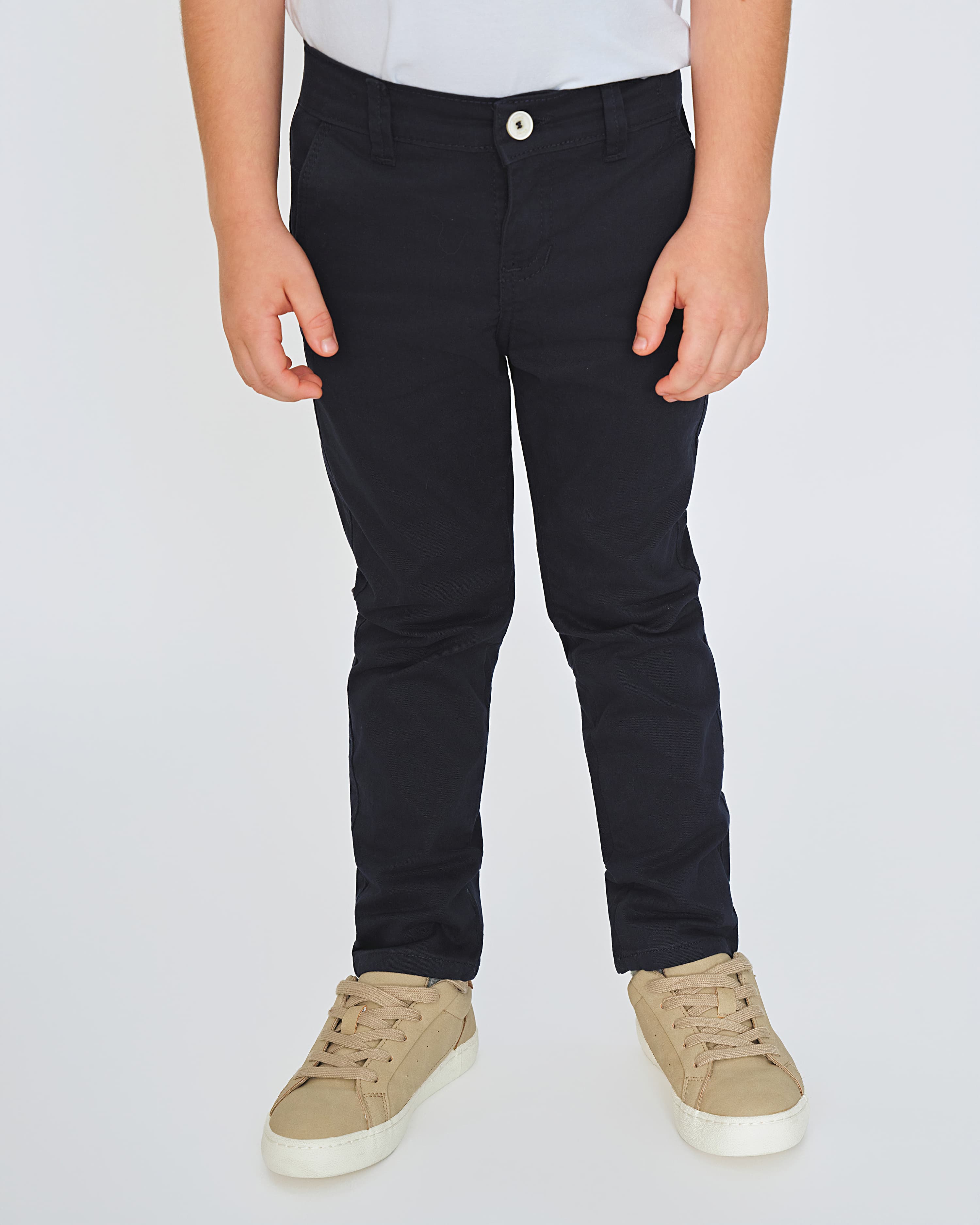 Pantalon de drill niño azul navy