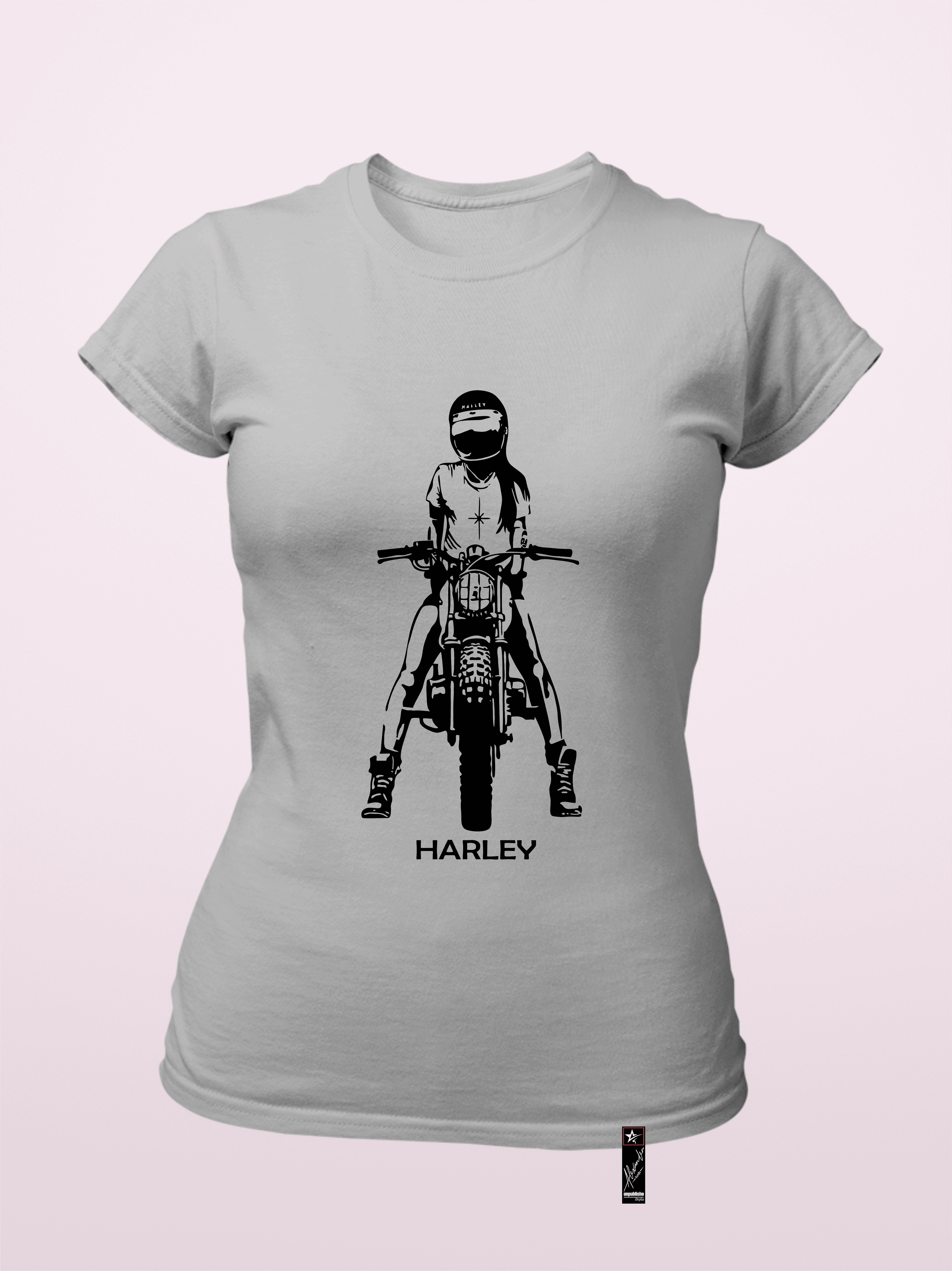 Camiseta Mujer Diseño Motociclista
