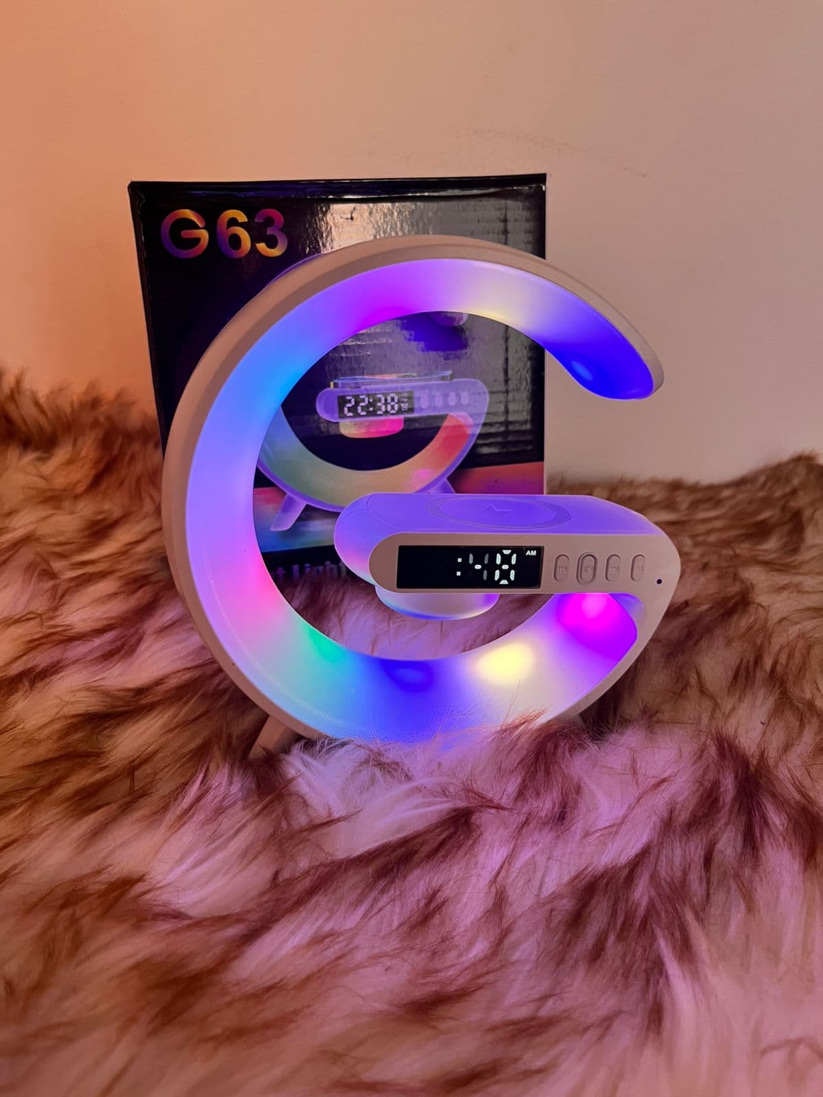 Lampara reloj parlante pequeña