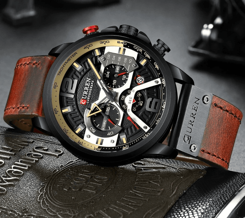 Reloj Curren Hombre  8329 Cuero