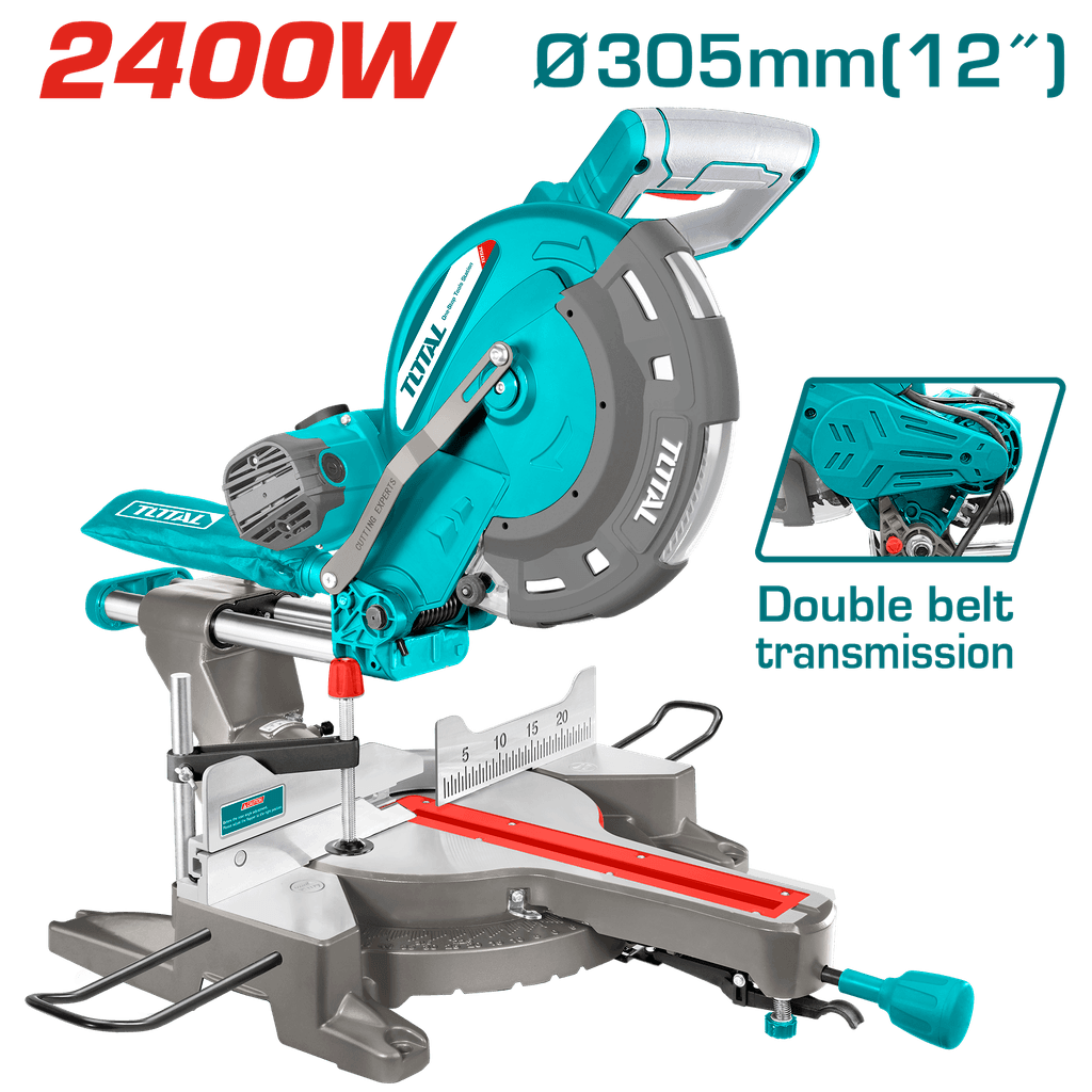 SIERRA INGLETEADORA 2400W 12" TELESCOPIC