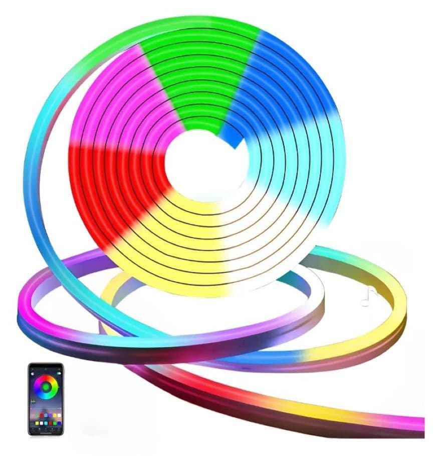 Tira De Luz Led RGB De Neon 5 MT