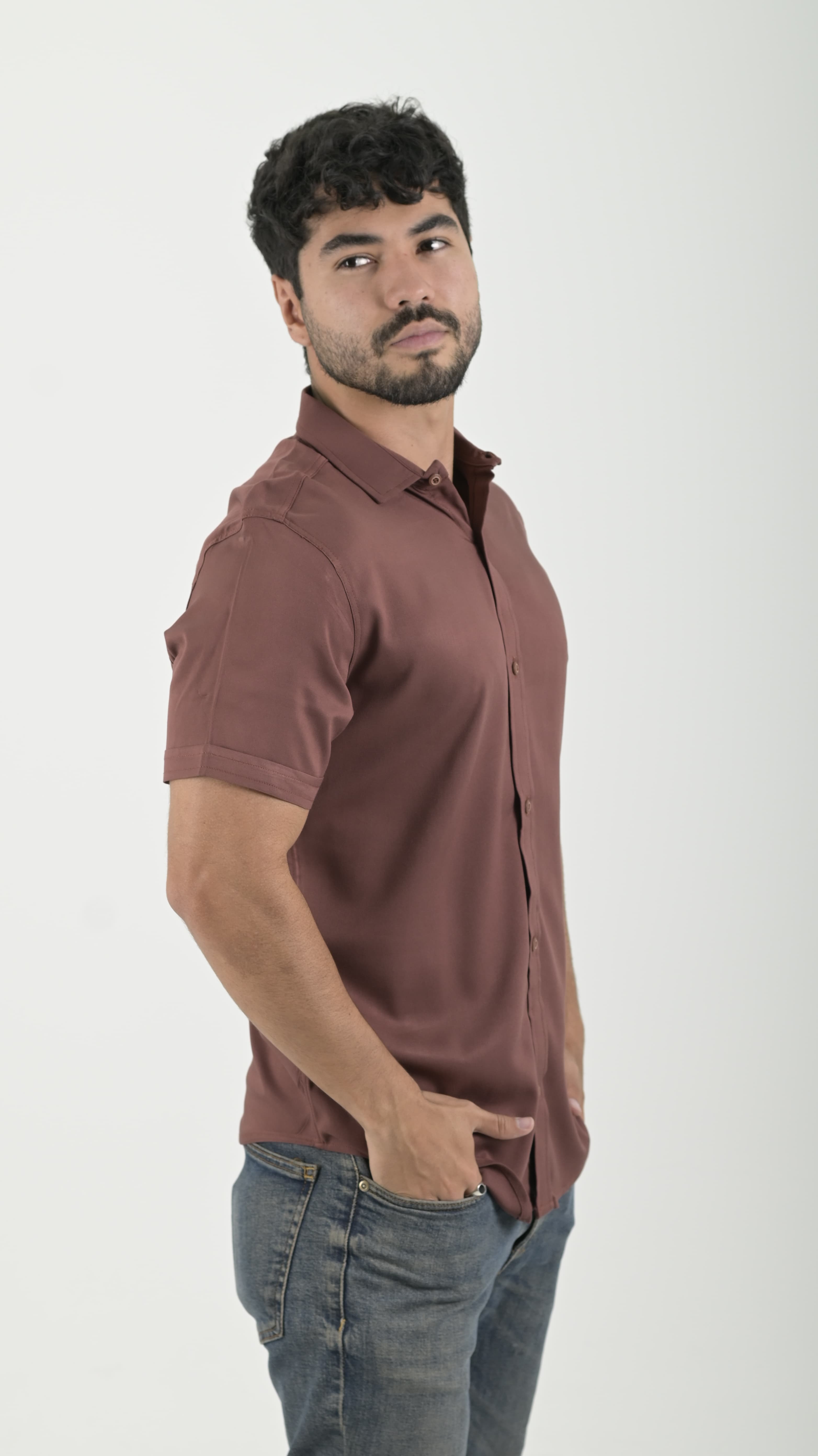 Camisa Chalis cuello Clasico Sable