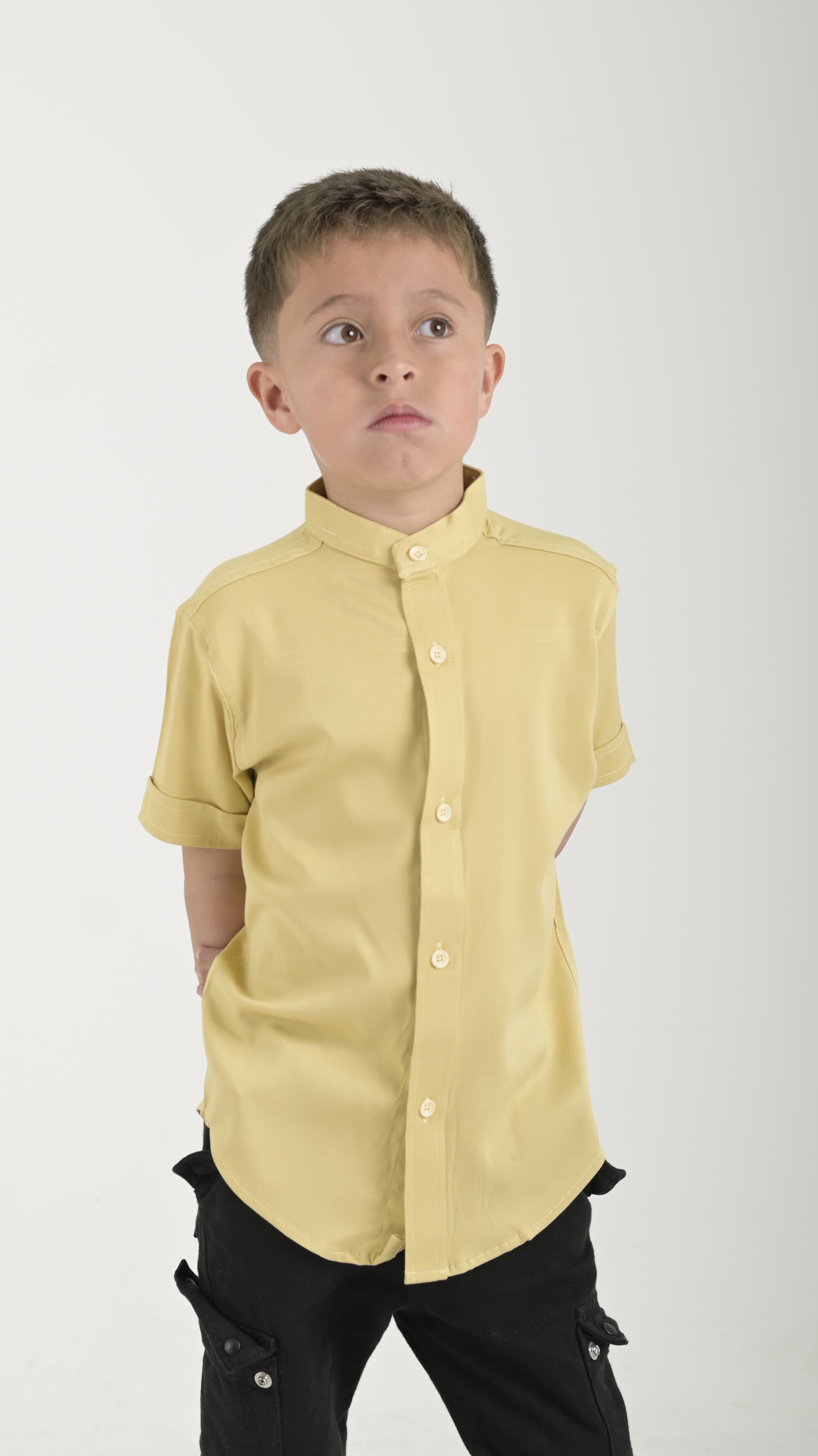 Camisa chalis Niño Sepia