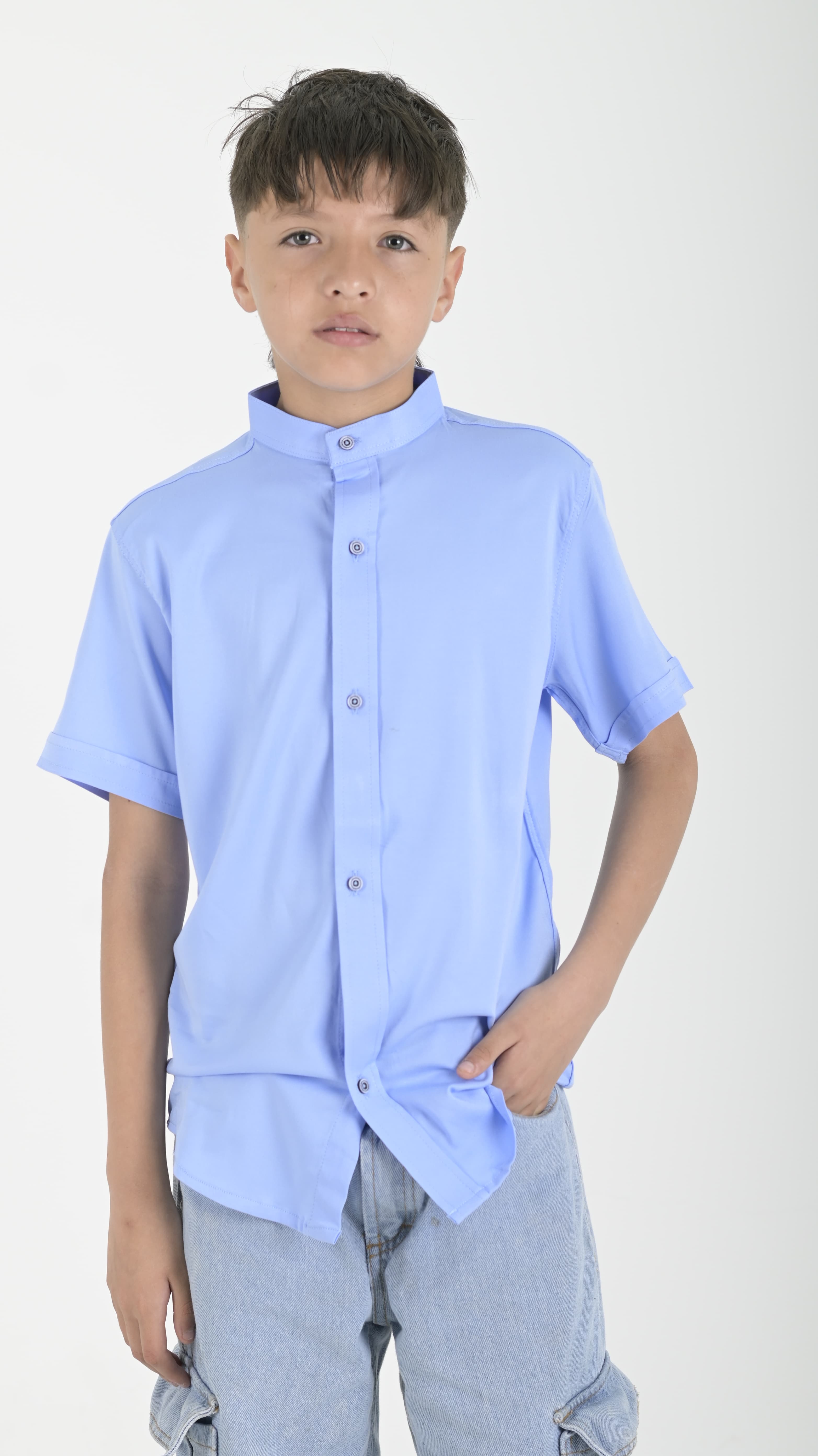 Camisa chalis Niño Azul bebe