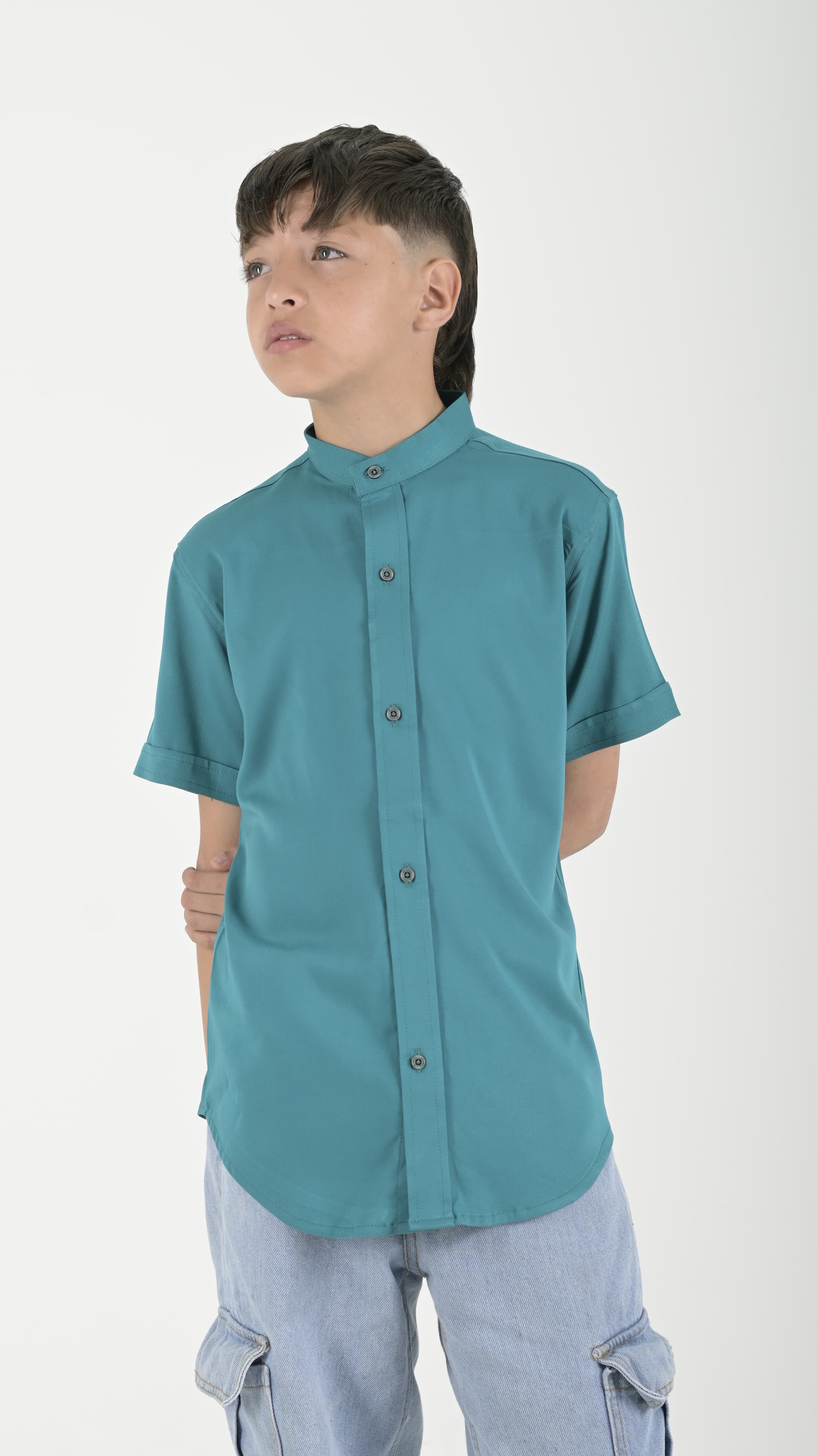 Camisa chalis Niño Jade medio
