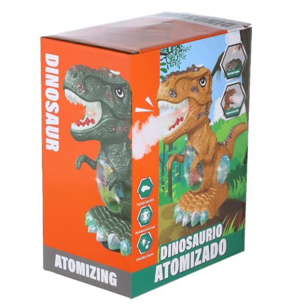 Dinosaurio con luz, sonido y humo
