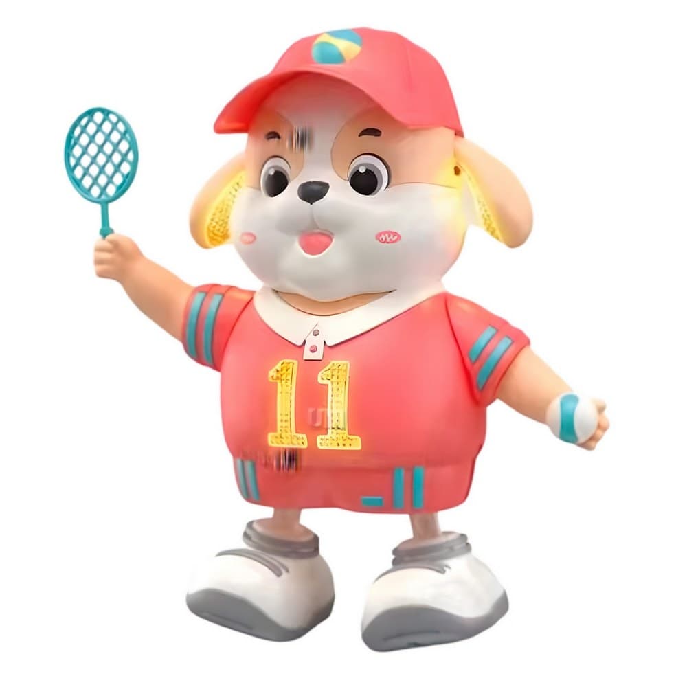 Perro Robot Jugador De Tenis Baile Jugue