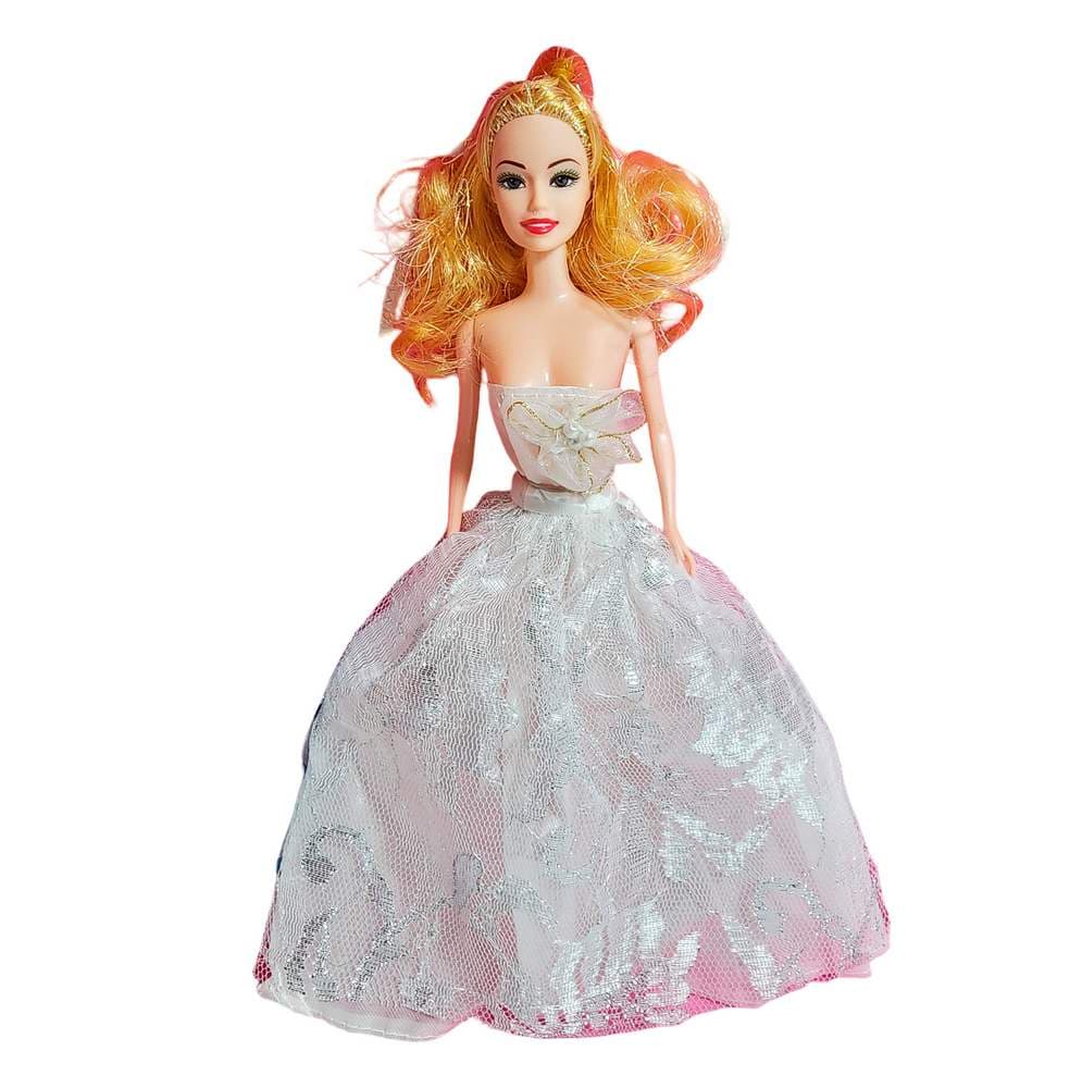 Muñeca Vestido Elegante De Gala Bolso