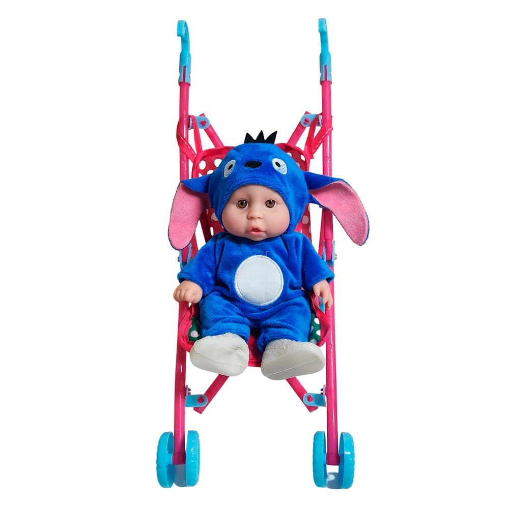 Muñeco Bebe Bebote En Coche + Accesorios